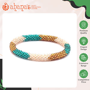 สร้อยข้อมือลูกปัดแก้วแฟชั่นงานแฮนด์เมดหลากสีสวยงาม ดีไซน์ทันสมัย คุณภาพดีเยี่ยมสำหรับผู้หญิงจากอาฮานา - Product Image 2