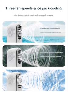 Ventilador de Mano Mini sin Aspas, Motor sin Escobillas, Batería de 2000 mAh, Uso en Exteriores, Control por Botones, 5 Velocidades, Bajo Ruido (40+ dB), Recargable - Product Image 4