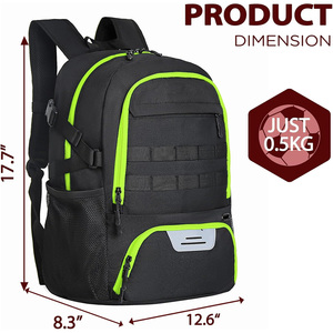 Sacs à dos personnalisés pour équipes de football, sacs d'entraînement de football, sacs à dos pour équipement sportif, fabricant OEM Pakistan, export, vente en gros, approvisionnement en vrac - Product Image 5