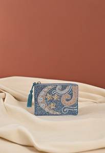 Porte-monnaie élégant de créateur avec broderie de perles détaillée et magnifique décoration textile faite à la main - Product Image 5
