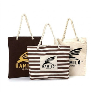 Bolsa de Lona Personalizada con Logotipo Digital/Serigrafiado/Estampado/Bordado, Regalo Corporativo Promocional, Bolsa de Mano con Tamaño Personalizable - Product Image 1