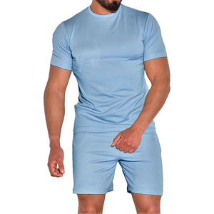 Men Hot Weather Set casual matching <b>top</b> and shorts airy fabric breathable comfortable fit for summer <b>heat</b> beach sports and daily - Product Image 2