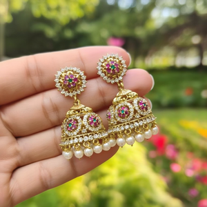 Vintage Religious Pearl Drop Earrings for Wedding Party Gift - Product Image 3