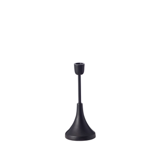 Porte-bougie au design élégant et raffiné, de haute qualité, finition noire, en aluminium coulé, personnalisé, fait main, décoration d'intérieur - Product Image 1