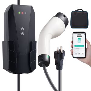Cargador Portátil para Vehículos Eléctricos Nivel 1+2 con Cable de Carga de 8.5 Metros, 16 Amperios, 120V/240V, Enchufe NEMA 6-20P, Enchufe NEMA 5 - Product Image 4