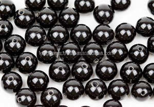 Vente en gros boule de cristal d'onyx noir indien de haute qualité sculptée sphère de pierres précieuses Agate noire métaphysique de guérison - Product Image 6