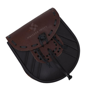 Sac de ceinture médiéval en cuir fait main, style Viking, pour LARP, Cosplay, Festival Renaissance, personnalisable OEM - Product Image 1