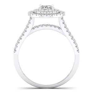 Anillos de Halo de Moissanita con Certificación GRA en Oro Sólido de 14K, Precio al por Mayor REYES, para Mujer, Joyería Fina de Lujo para Regalo de Boda o Compromiso - Product Image 4