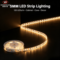 Bande LED flexible haute luminosité DC24V 120LEDs/m SMD2835, température de couleur 3000K-6000K, éclairage paysager à corps en cuivre.