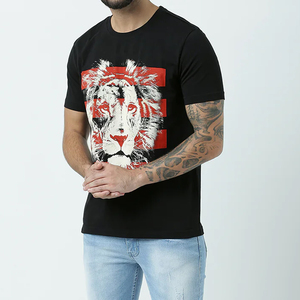 T-shirt pour homme à manches courtes, personnalisé, imprimé, 100% coton, décontracté, sportswear, fitness, gym, respirant, séchage rapide - Product Image 6