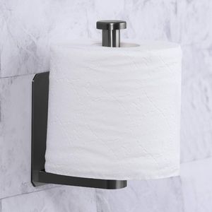 Porte-rouleau de papier toilette auto-adhésif en acier inoxydable, sans perçage, pour cuisine et salle de bain, accessoire mural - Product Image 6