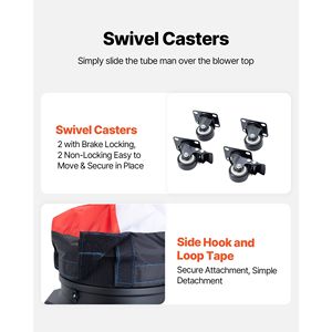 10 ft Tall Wacky Waving Wind Flying <b>Inflatable</b> Dancing Tube Guy 3/4 HP IPX3 Waterproof Advertising <b>Inflatables</b> 10 ft <b>Inflatable</b> - Product Image 6