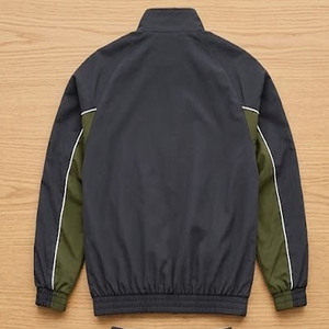 Men's Tracksuit Custom Logo Color Block Two Piece Full Zip Stand Collar <b>Jacket</b> and Jogger Pants <b>Patchwork</b> Design Windbreak Set - Product Image 3