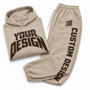 Women Custom Print Hooded Tracksuit Set Loose Fit Full Length Cotton <b>Joggers</b> With Side Pockets Autumn Casual Wear - Product Image 5