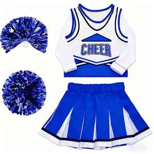 ชุดเชียร์ลีดเดอร์ Solid Traders Flash Cheer Performance Wear ผลิตจากโพลีเอสเตอร์ 100% พิมพ์ลายดิจิทัล ทรงยืดหยุ่น สวมใส่สบาย สำหรับผู้หญิง - Product Image 6