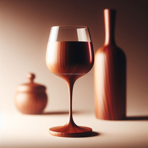 ถ้วยไม้ที่สวยหรู Goblet เรือดื่มระดับพรีเมียมประดิษฐ์วัสดุที่ดีที่สุดเกรซที่ไม่มีเวลาแว่นตาน้ําเบียร์ดูแลที่ไร้ที่ติ - Product Image 1