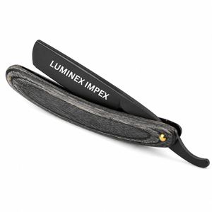 Premium Vintage Straight Razor Stainless Steel Barber Shaving Razor Wooden Handle Custom Logo OEM Manufacturer - Product Image 2