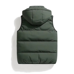 Veste sans manches matelassée légère et chaude sur mesure, taille standard, veste d'hiver sans manches en duvet pour homme - Product Image 4