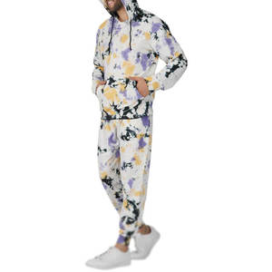 Custom White Floral Tracksuit <b>Set</b> Hooded Sweatshirt <b>Jogger</b> Pants <b>Matching</b> Streetwear Casual Two Piece Sportswear - Product Image 6