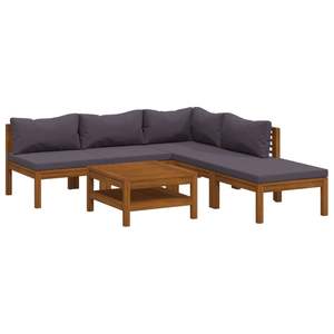 Solid Acacia <b>Wood</b> 6-Piece Patio Lounge <b>Set</b> with Cushions <b>Garden</b> <b>Sets</b> Product - Product Image 2