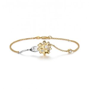 กำไลข้อมือทองเหลืองชุบทองประดับเพทายสำหรับงานปาร์ตี้ น่ารัก เหมาะสำหรับทุกเพศ ขายส่งพร้อมแพ็คเกจจิ้งตามสั่ง - Product Image 5