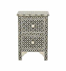 Mesa de Centro Hecha a Mano con Incrustaciones de Hueso y un Impresionante Diseño de Mosaico, Mesa de Centro Atemporal con Incrustaciones de Madreperla para un Estilo Clásico - Product Image 2