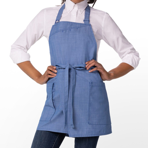 ผ้ากันเปื้อนคุณภาพพรีเมียม สั่งทำโลโก้ได้ หนา ทนทาน ระบายอากาศดี เหมาะสำหรับโรงแรม ร้านอาหาร ผ้ากันเปื้อนเชฟสำหรับผู้หญิง ราคาขายส่ง - Product Image 1