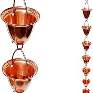 Inspiré des systèmes traditionnels kusari-doi du Japon, il reflète des siècles d'innovation, une chaîne de pluie en métal incroyable à bas prix. - Product Image 5