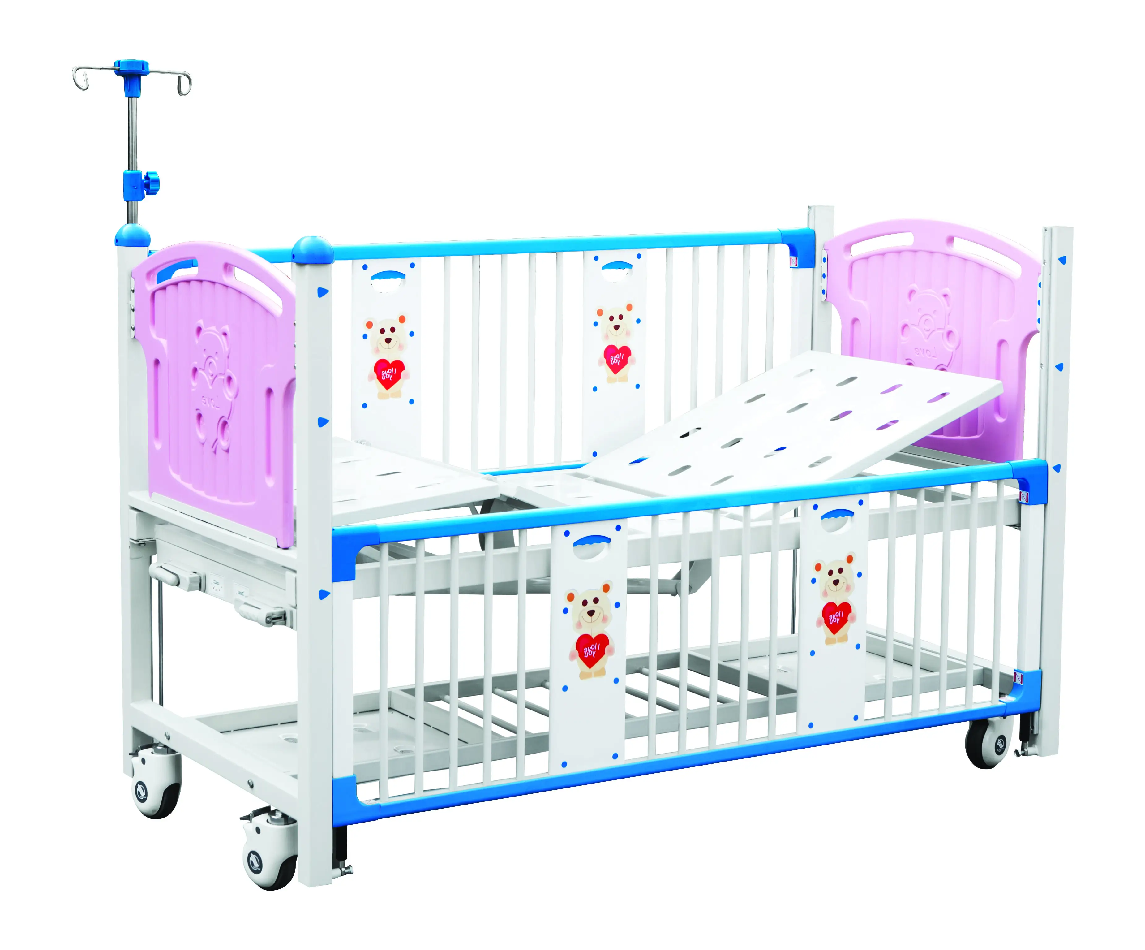 Safest Three-Crank Hand-Operated Children's Bed