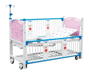 Cama infantil manual de tres manivelas más segura