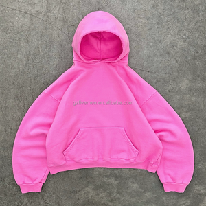 Chất Lượng Cao Tùy Chỉnh Tùy Chỉnh Áo Quá Khổ Unisex Trống Thời Trang Phố 100% Cotton Heavyweight Drop Shoulder Axit Rửa Hoodies - Product Image 2