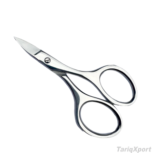 Tijeras de Manicura Profesionales de Acero Inoxidable con Hoja Curva Afilada para el Cuidado de Uñas, Cutículas y Cejas - Product Image 3