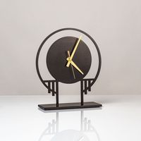 Horloge murale vintage double face, horloge de station rétro, horloge murale antique en métal et bois pour la décoration de la maison, du café, de l'hôtel