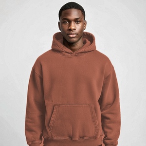 Hoodie zippé à faible quantité minimale de commande, avec construction en molleton bouclette et détails embossés, pour les marques de mode américaines - Product Image 2