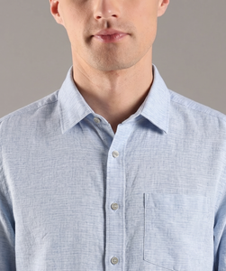 Camisa Casual de Hombre Enovate, Doble Botonadura, Manga Larga, Transpirable, 100% Algodón, con Logotipo en la Parte Posterior del Cuello, para Primavera - Product Image 2