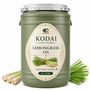 Aceite Esencial de Limoncillo de Tamil Nadu 100% Puro y Natural de Primera Calidad, Destilado al Vapor, para Aromaterapia y Cuidado Facial, Kodai Global Export - Product Image 1