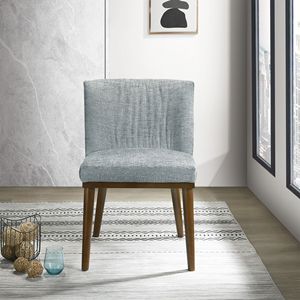 Set di 2 sedie da pranzo in tessuto grigio Daley - Product Image 2