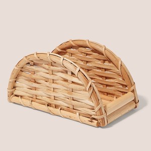 Braided rattan napkin holder container <b>baskets</b> for napkins storage <b>cheap</b> price table decor items - Product Image 5
