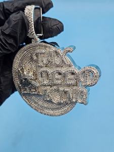 จี้ตัวอักษรแบบกำหนดเอง เงินแท้ 925 ชุบทอง ประดับเพชรโมอิสซาไนต์ ผ่านการทดสอบเหมือนเพชร จี้ตัวอักษรชื่อ ฮิปฮอป เครื่องประดับ - Product Image 4