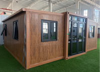 Maison conteneur Starshine imperméable de 20 pieds, maison conteneur préfabriquée modulaire en acier avec deux chambres