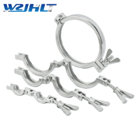 Abrazadera de Doble Pasador Ajustable de Alta Resistencia 13EU, Acero Inoxidable SS304/316L, Estándar DIN, Pulgadas, Suministro de Agua, Drenaje, Alimentos y Bebidas