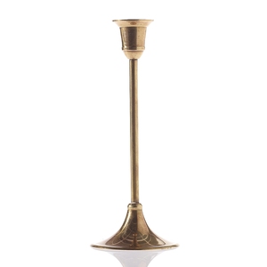 Attractive Gold Plated <b>Candle</b> Stick on Base Unique Design Aluminum Home & Garden Decorative Handmade <b>Candle</b> Holder for Sale - Product Image 1
