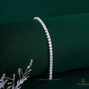 IGI Certified Lab Grown Diamond Tennis <b>Bracelet</b> Round Brilliant Cut Luxury <b>White</b> Gold <b>Bracelet</b> for Women Fine Jewelry - Product Image 6