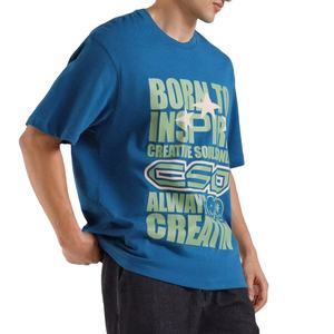 T-shirt de sérigraphie en gros T-shirt respirant de haute qualité T-shirts imprimés Vêtements décontractés t-shirt pour hommes à prix réduit - Product Image 2