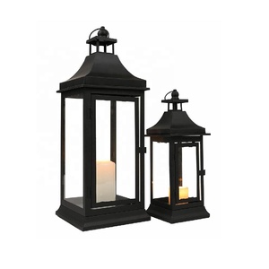 Lanterne en fer et bougeoir jardin suspendu table noël mariage lanterne décorative décoration de la maison bougie lanterne - Product Image 4