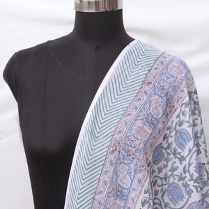 Pareo de algodón para mujer con estampado floral hecho a mano, ideal para la playa, venta al por mayor. - Product Image 1