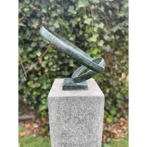 Decoración de Jardín, Adornos Antiguos, Escultura Abstracta de Estilo Circular para Exhibición en Mesa o Encimera, Artesanía en Metal - Product Image 5