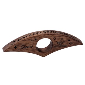 Soporte de Anillo para el Dedo para Leer Libros, Sujetador de Dedos de Madera - Product Image 1