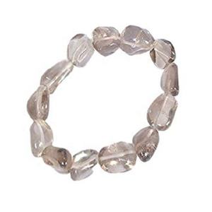 super <b>bracelet</b> Indian smoky quartz tumbled Crystal <b>bracelet</b> Natural Gemstone Jewelry Men and <b>Women</b> Gift Energy Meditation Bangle - Product Image 1