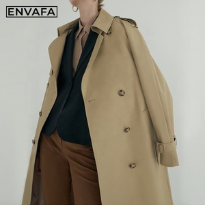 New Fashion Customized Oversized Jacket <b>Trench</b> <b>Coat</b> Windproof Double Breasted <b>Coat</b> Long Gray <b>Trench</b> <b>Coat</b> - Product Image 4